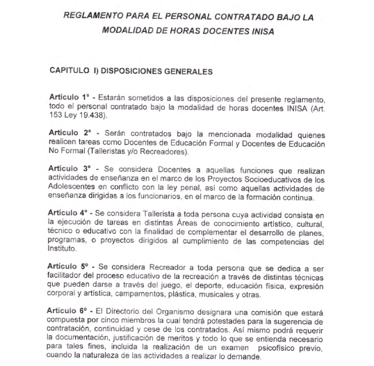 Reglamento Personal Contratado